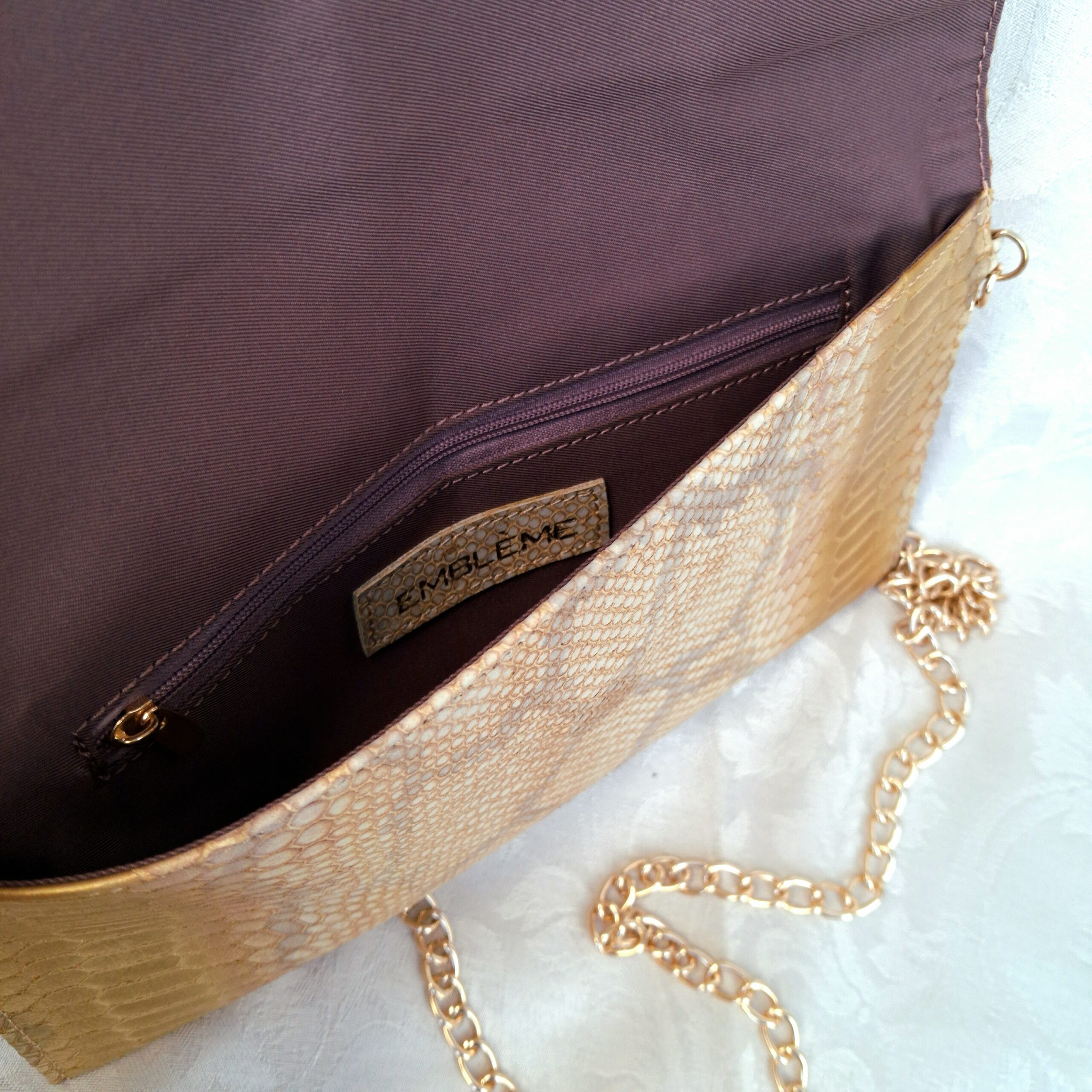 Giselle Clutch Bag (Gold) - Image 4